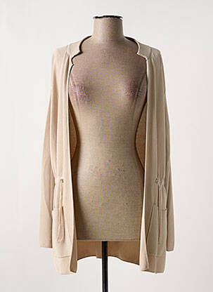 Vestă cu mâneci lungi bej WNT COLLECTION femeie