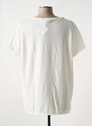 Tricou imprimeu fantezie mâneci scurte bej BASLER femeie