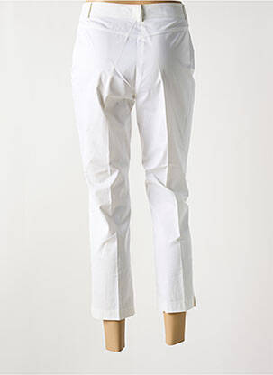 Pantalon 7/8 țesătură poplin mărime normală alb ANNE KELLY femeie