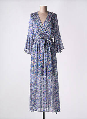 Rochie lungă albastru LES PETITES FLEURS femeie