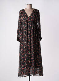 Rochie lungă mâneci lungi mâneci lungi negru VINTAGE LOVE femeie