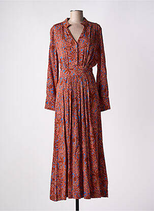 Rochie lungă mâneci lungi mâneci lungi roz ATTIC AND BARN femeie