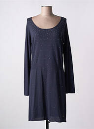 Rochie pulover elasticitate mâneci lungi albastru DIPLODOCUS femeie