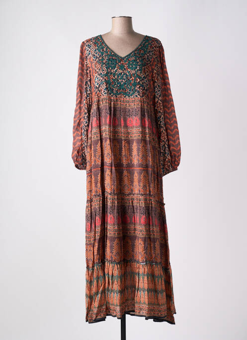 Rochie lungă portocaliu MAISON HOTEL femeie