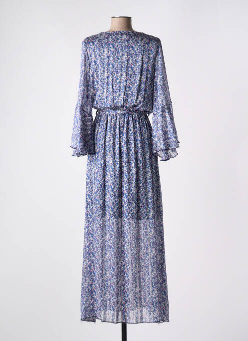 Rochie lungă albastru LES PETITES FLEURS femeie