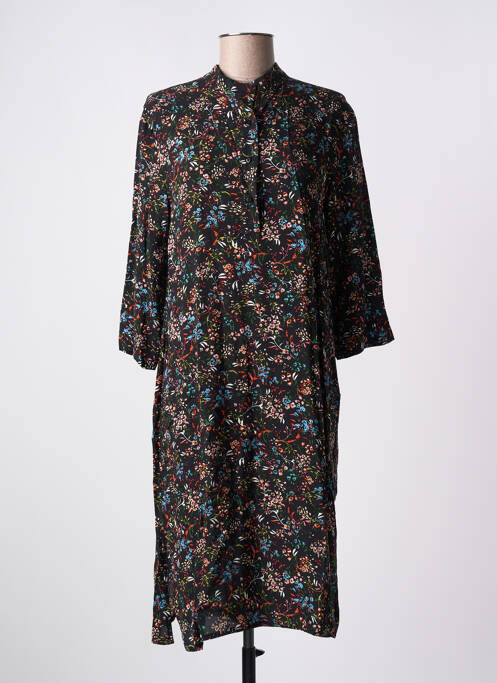 Rochie midi negru LES PETITES FLEURS femeie