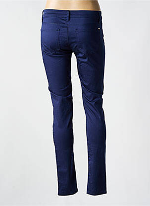 Pantalon slim țesătură poplin mărime normală albastru TOMMY HILFIGER femeie