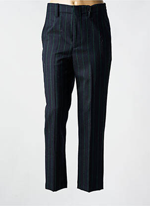 Pantalon drept țesătură crep talie înaltă albastru LAB DIP PARIS femeie
