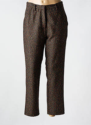Pantalon drept talie cu cleme talie înaltă portocaliu CHARLIE JOE femeie