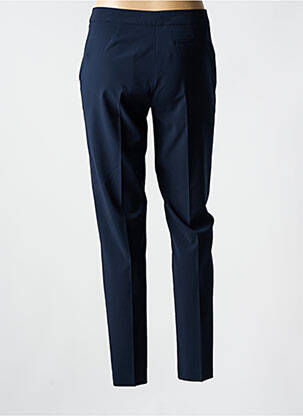 Pantalon chino închidere cu fermoar sub clapetă cu nasturi talie înaltă albastru EMPORIO ARMANI femeie