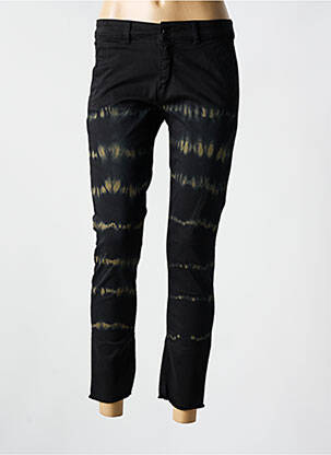 Pantalon 7/8 elasticitate mărime normală negru FIVE femeie