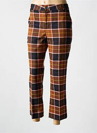 Pantalon 7/8 talie cu cleme mărime normală maro SOEUR femeie