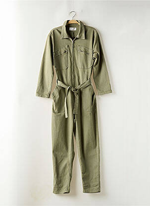 Salopetă-pantalon guler de bluză mâneci 3/4 verde ACQUAVERDE femeie