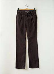 Pantalon drept elasticitate talie joasă gri CORLEONE femme