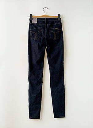 Blugi skinny țesătură brută talie înaltă albastru CALVIN KLEIN femeie