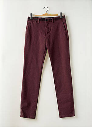 Pantalon chino țesătură poplin mărime normală roșu TOMMY HILFIGER bărbat