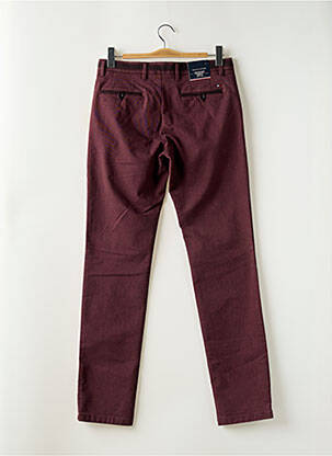 Pantalon chino țesătură poplin mărime normală roșu TOMMY HILFIGER bărbat