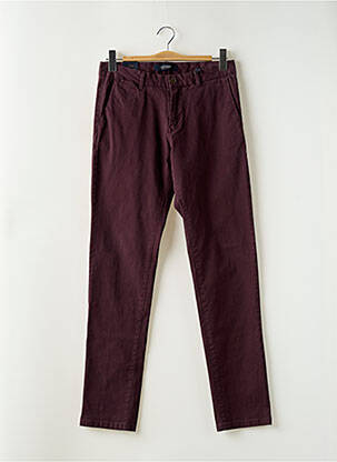 Pantalon chino țesătură poplin mărime normală violet SCOTCH & SODA bărbat