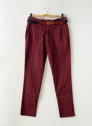 Pantalon chino bio mărime normală roșu SELECTED bărbat