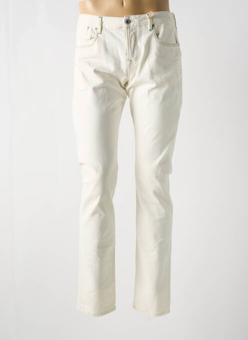 Blugi cu croială slim bej SCOTCH & SODA bărbat