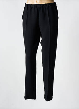 Pantalon drept țesătură crep mărime normală negru TOUPY femeie