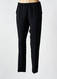 Pantalon drept talie elastică mărime normală negru TOUPY femeie