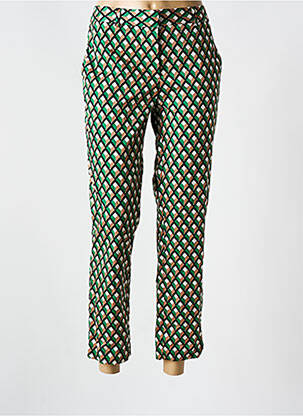 Pantalon 7/8 talie cu cleme mărime normală verde GERARD DAREL femeie