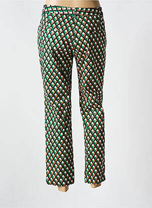 Pantalon 7/8 talie cu cleme mărime normală verde GERARD DAREL femeie