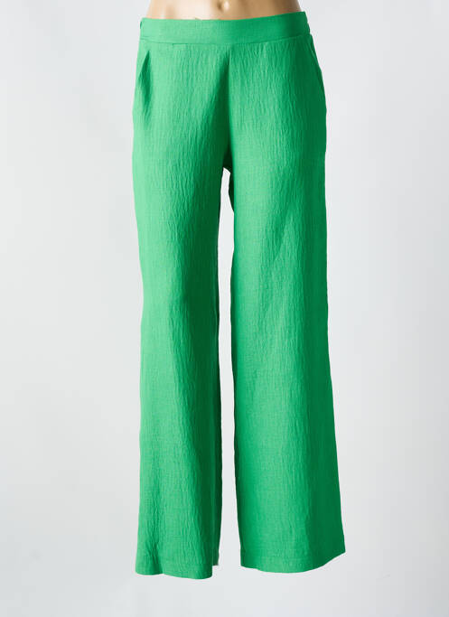 Pantalon larg verde KACY femeie
