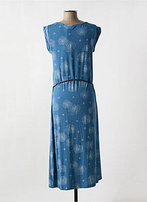 Rochie lungă mâneci scurte mâneci scurte albastru RAGWEAR femeie