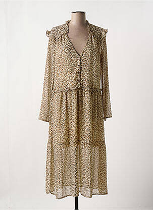 Rochie midi bej CHERRY PARIS femeie