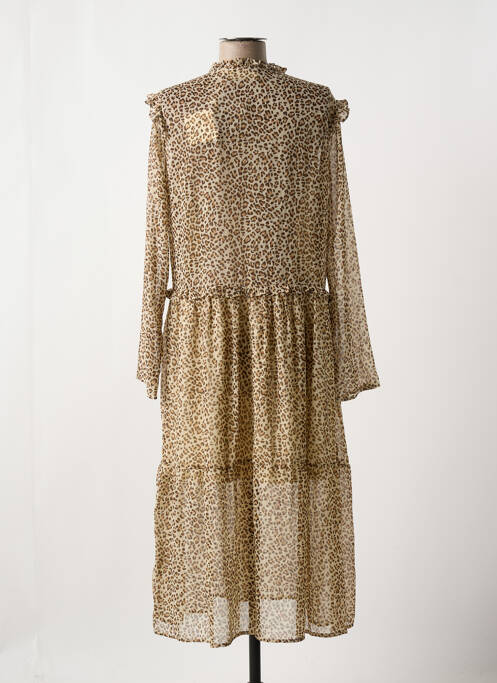 Rochie midi bej CHERRY PARIS femeie