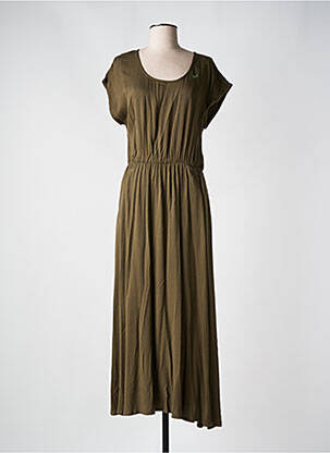 Rochie lungă mâneci scurte mâneci scurte verde RAGWEAR femeie