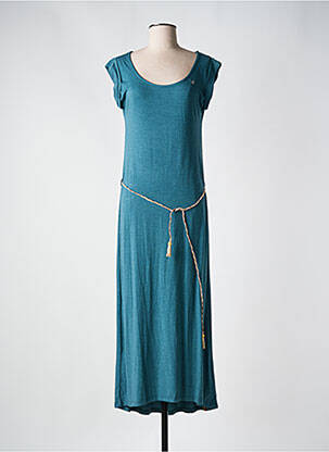 Rochie lungă mâneci scurte mâneci scurte verde RAGWEAR femeie