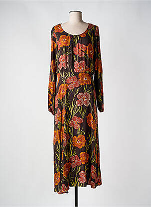 Rochie lungă maro NUMPH femeie