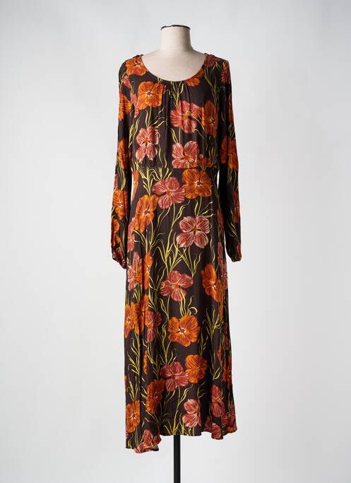 Rochie lungă maro NUMPH femeie