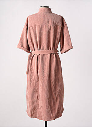 Rochie midi mâneci 3/4 mâneci 3/4 maro NUMPH femeie