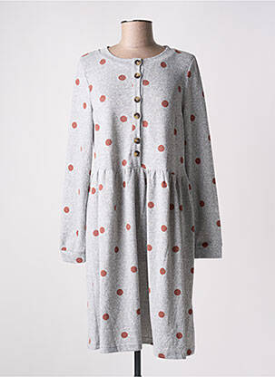 Rochie midi mâneci lungi mâneci lungi gri NUMPH femeie