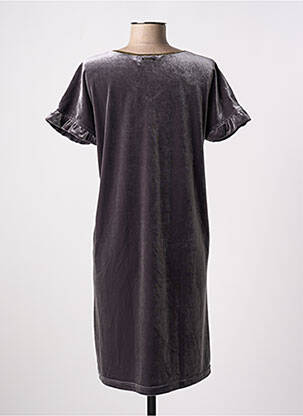 Rochie midi mâneci scurte mâneci scurte gri NUMPH femeie