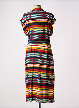 Rochie midi țesătură crep mâneci scurte negru KING LOUIE femeie