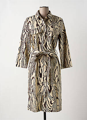 Rochie midi bej NUMPH femeie