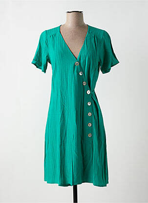 Rochie midi mâneci scurte mâneci scurte verde KING LOUIE femeie
