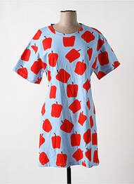 Rochie scurtă mâneci scurte mâneci scurte albastru COMPAÑIA FANTASTICA femeie