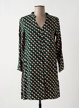Rochie scurtă mâneci lungi mâneci lungi verde COMPAÑIA FANTASTICA femeie