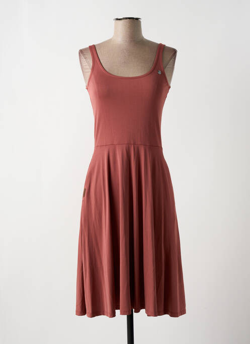 Rochie midi roz RAGWEAR femeie