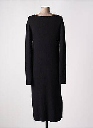 Rochie pulover guler în v mâneci lungi negru LOSAN femeie