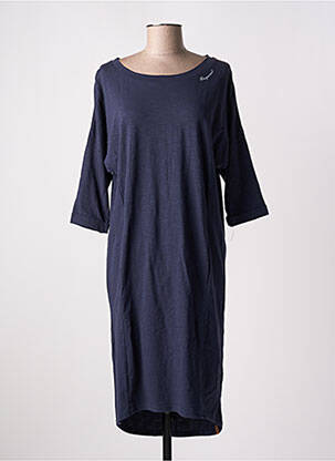 Rochie midi mâneci 3/4 mâneci 3/4 albastru RAGWEAR femeie