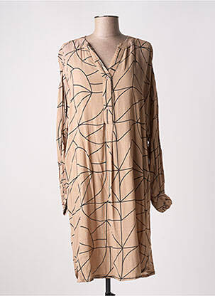 Rochie midi maro KAFFE femeie