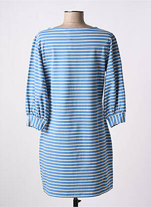 Rochie scurtă mâneci 3/4 mâneci 3/4 albastru MADEMOISELLE YEYE femeie