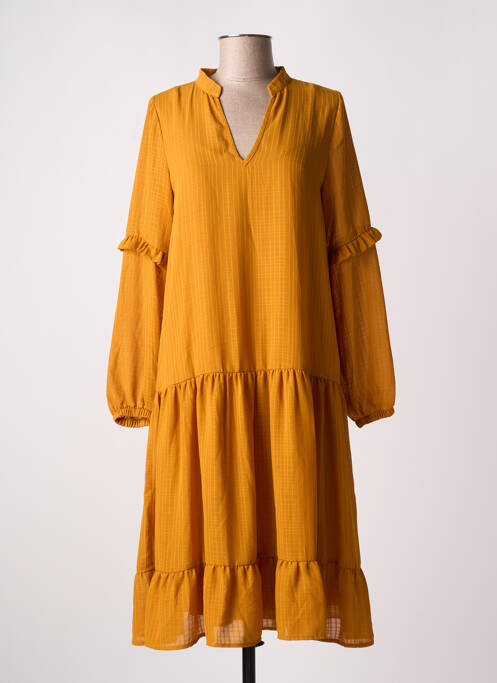 Rochie midi galben NUMPH femeie